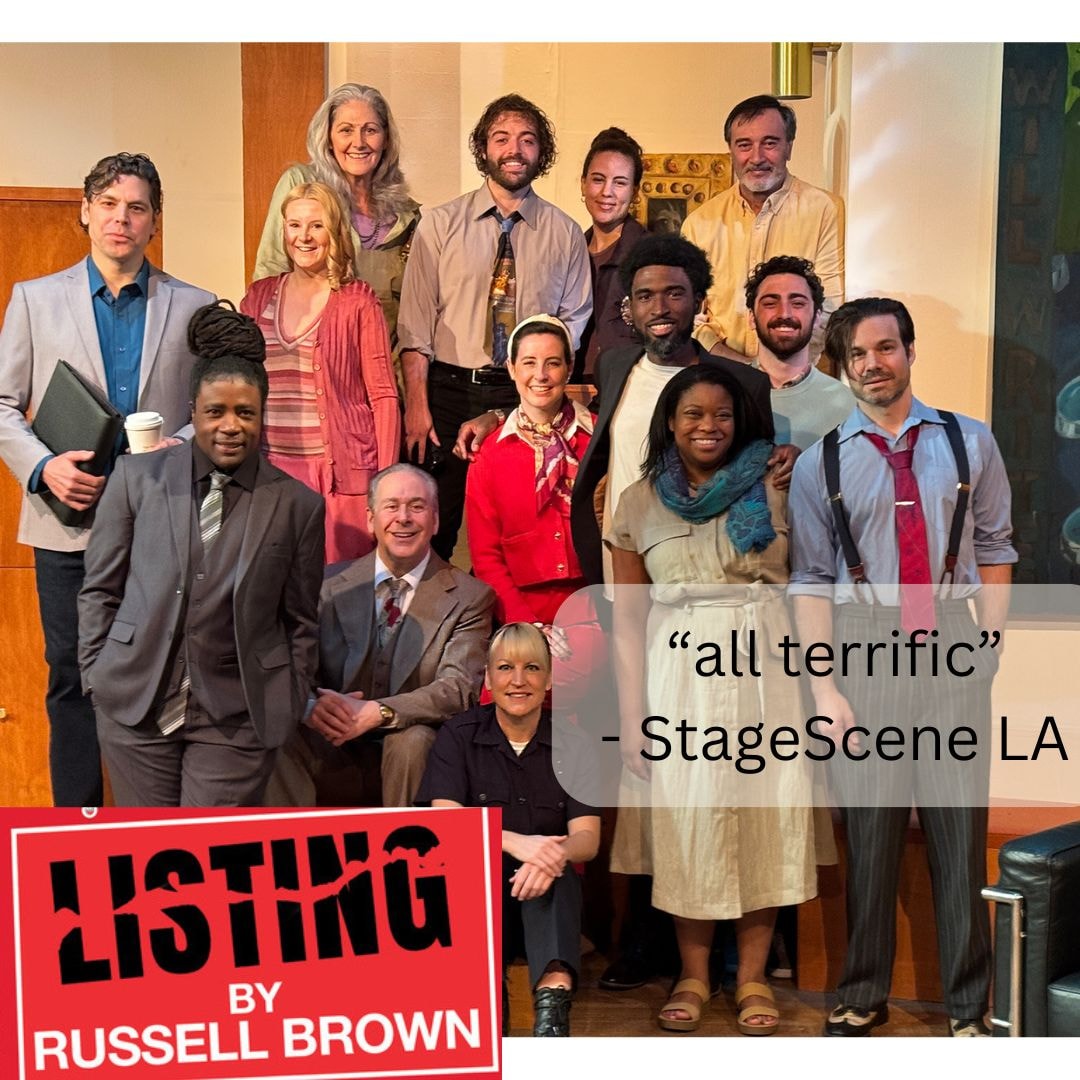 The cast of Listing at Theatre 40