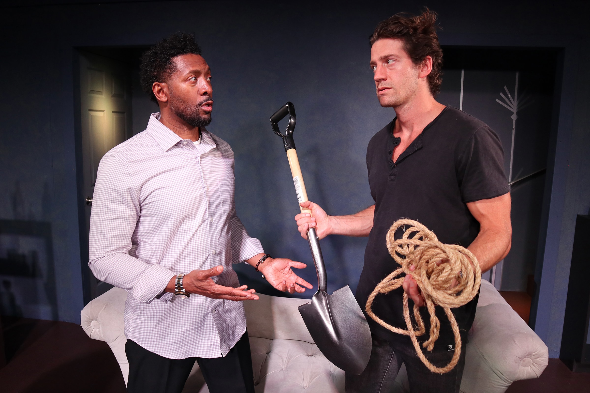 D. Anthony Boone and Erik Nothstein in The Young and the Rest of Us at Group Rep Theatre
