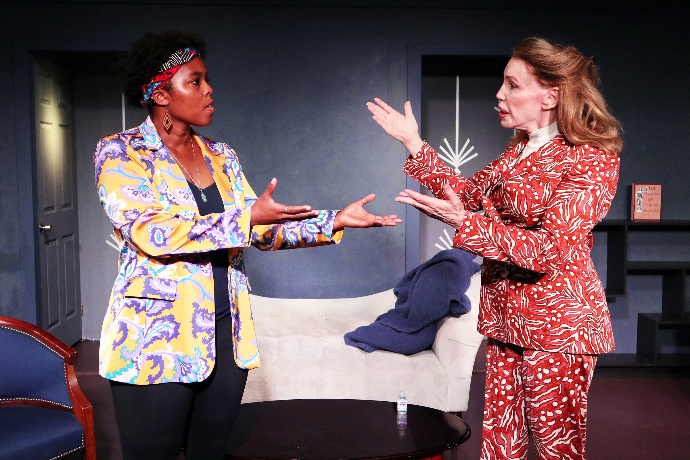 Cierra Lundy and Suzy London in The Young and the Rest of Us at Group Rep Theatre. Photo by Doug Engalla.