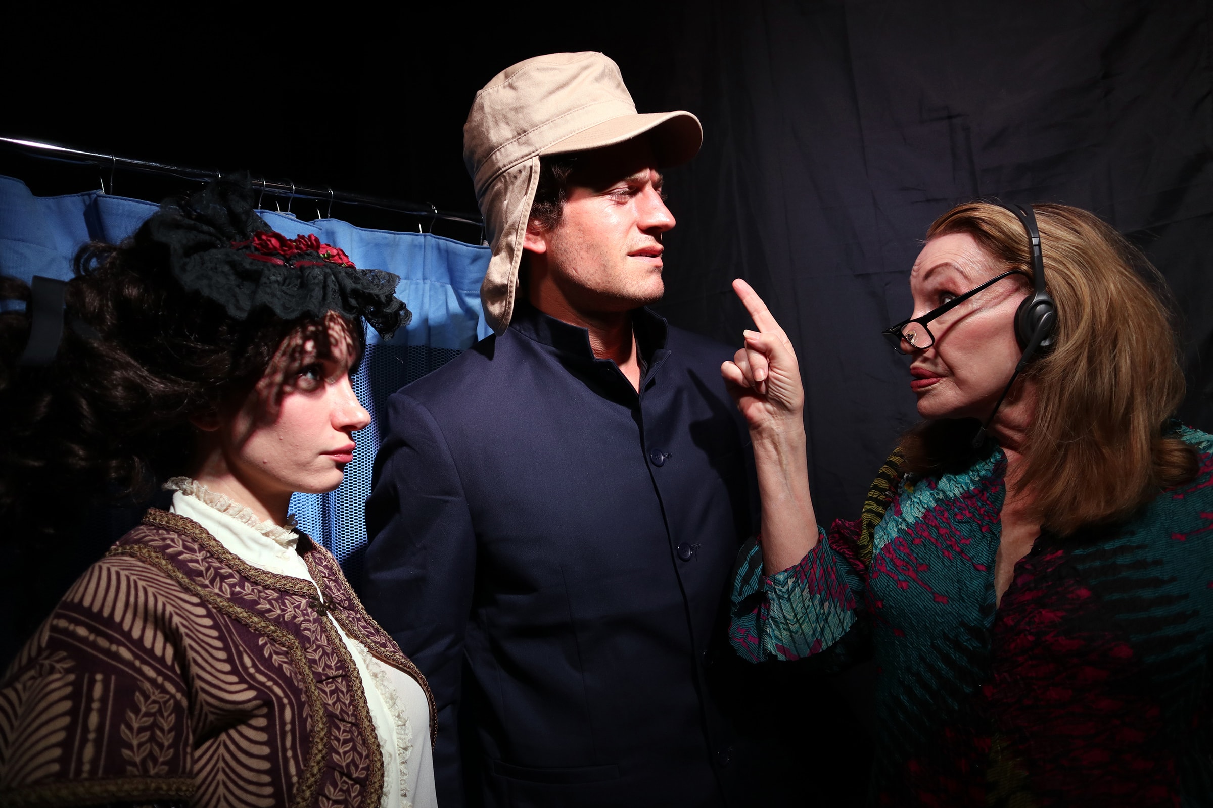 Erin Lee Smith, Erik Nothstein, and Suzy London in The Young and the Rest of Us at Group Rep Theatre